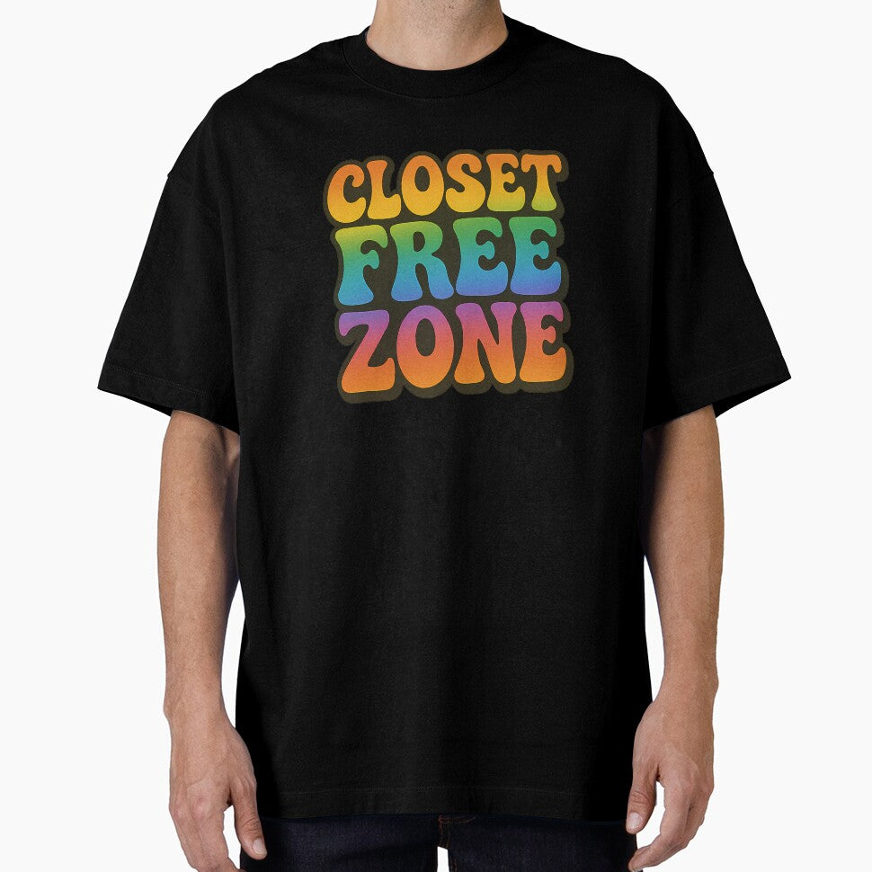 Closet Free Zone – Bold Rainbow Typography by Haus Of Sin