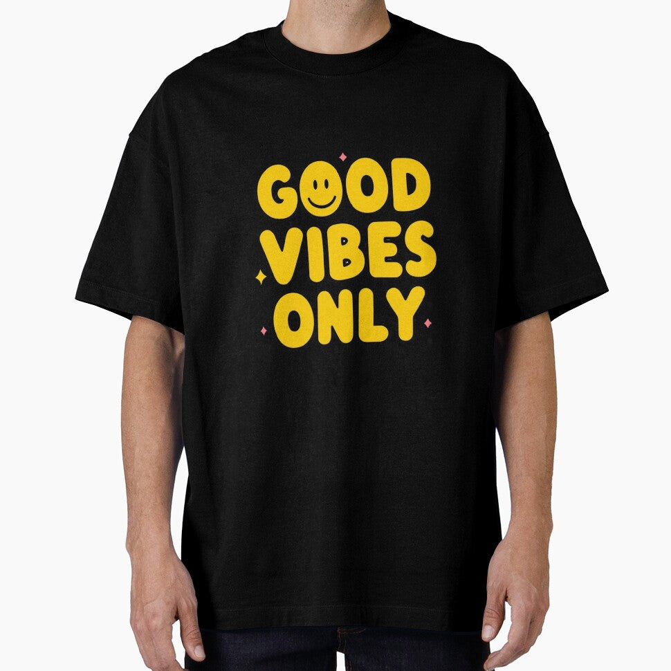 Good Vibes Only – Smiley Face Cute Positive Typography by ULTIMATE CREATIONS