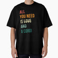 Retro all you need is love and a Corgi dog breed design by 29Bumblebee