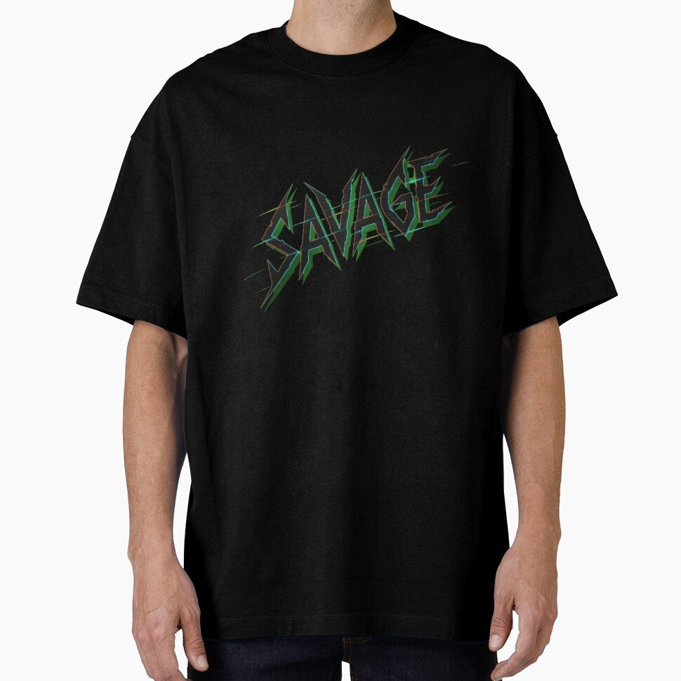 Savage - Sharp Edgy Bold Typography Statement Design by Dragon's Ascent
