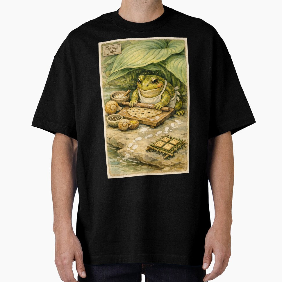 The Pond-Side Pastry Chef - Cottagecore Frog by bapupa
