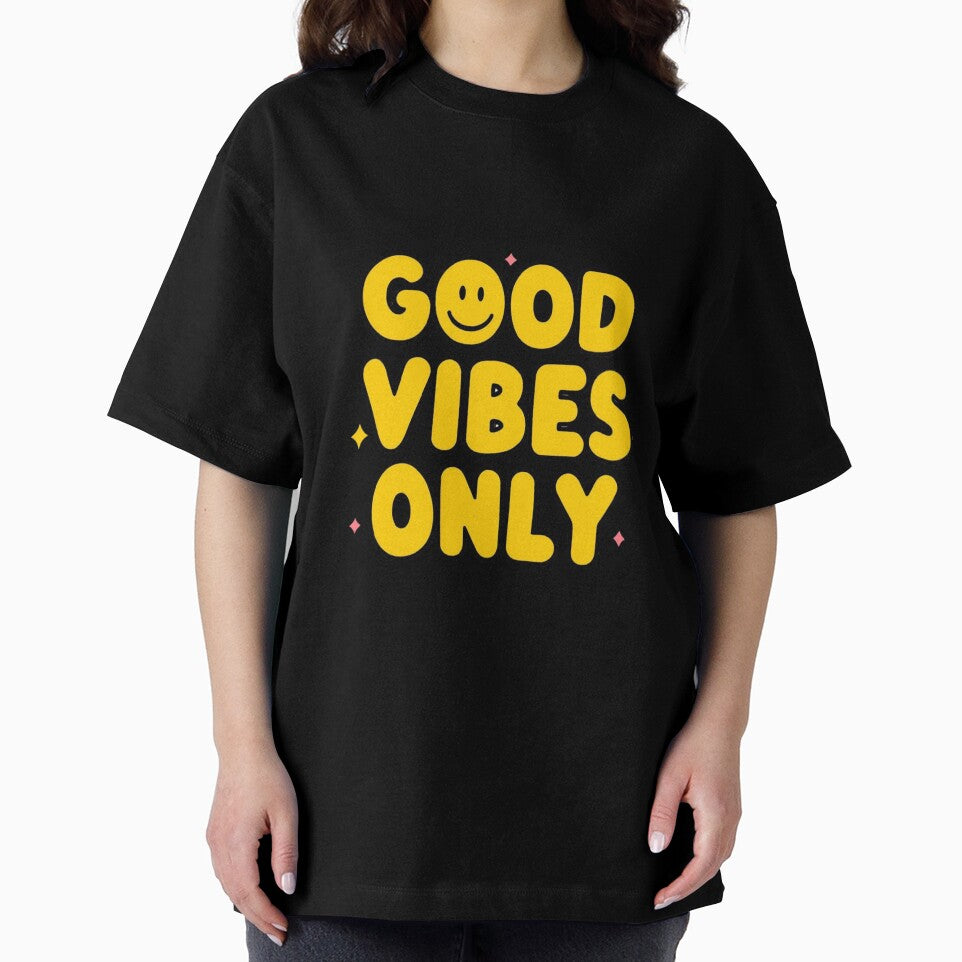 Good Vibes Only – Smiley Face Cute Positive Typography by ULTIMATE CREATIONS