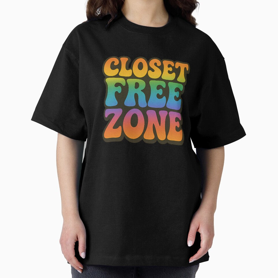Closet Free Zone – Bold Rainbow Typography by Haus Of Sin