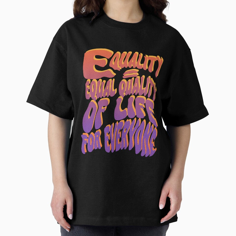 Equality = equal quality of life for everyone quote typographic print by TwistyPrintz