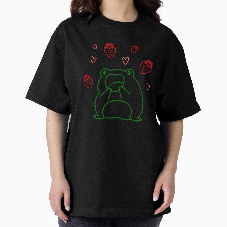 Frog Aesthetic Frog Pun Cottagecore Cottage Core Kawaii Frog Cottagecore Strawberry Frog by CaitU