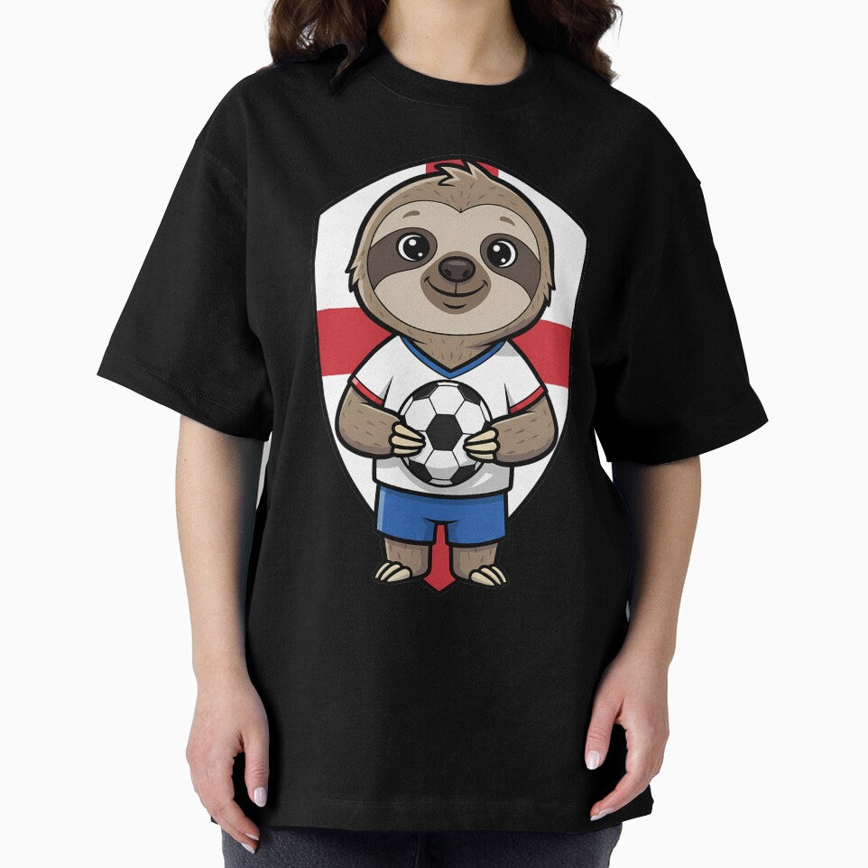 England Sloth Football Soccer Fan by k3rstman1