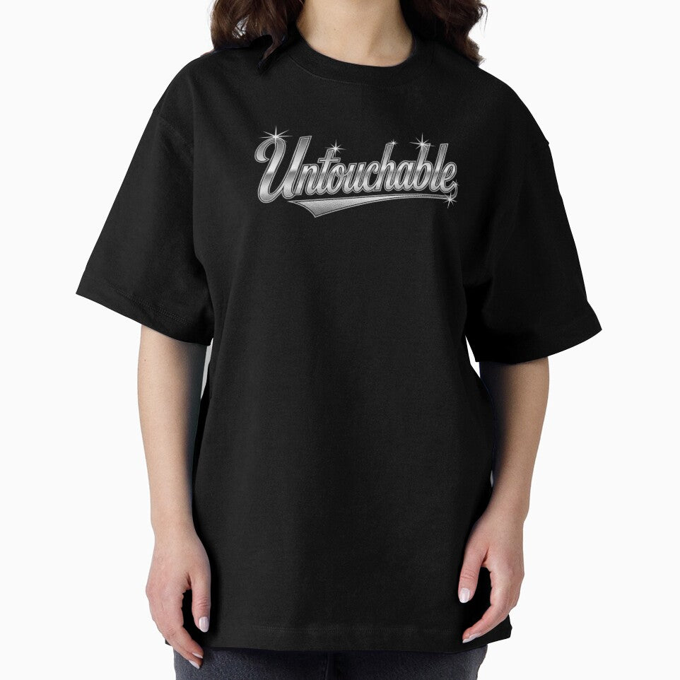 Untouchable Chrome Varsity Typography | ITZY Inspired Y2K Design by Meivelle