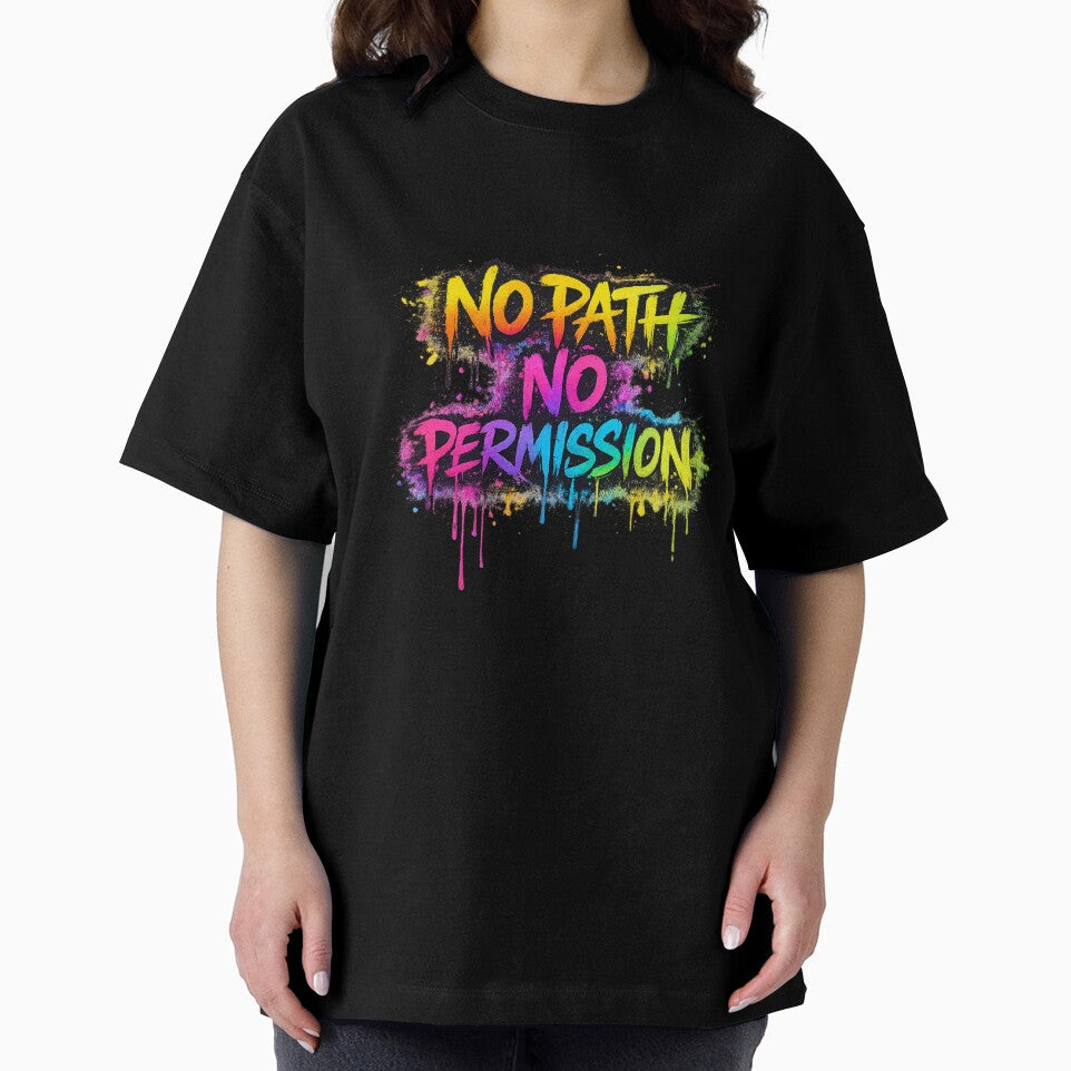 No Path No Permission Graffiti Typography by Driftwood Collective