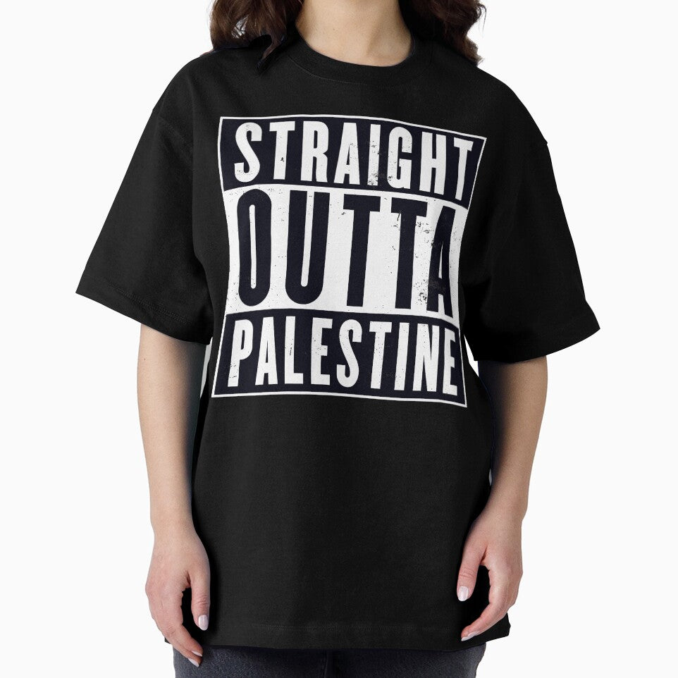 Straight Outta Palestine Bold Statement by Victor Shadehorn