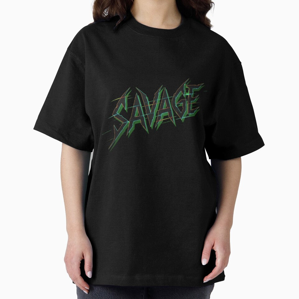 Savage - Sharp Edgy Bold Typography Statement Design by Dragon's Ascent
