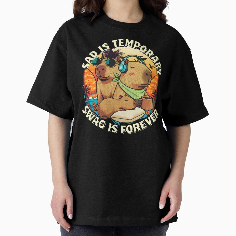 Capybara Chill Vibes – Sad is Temporary, Swag is Forever by 2msons