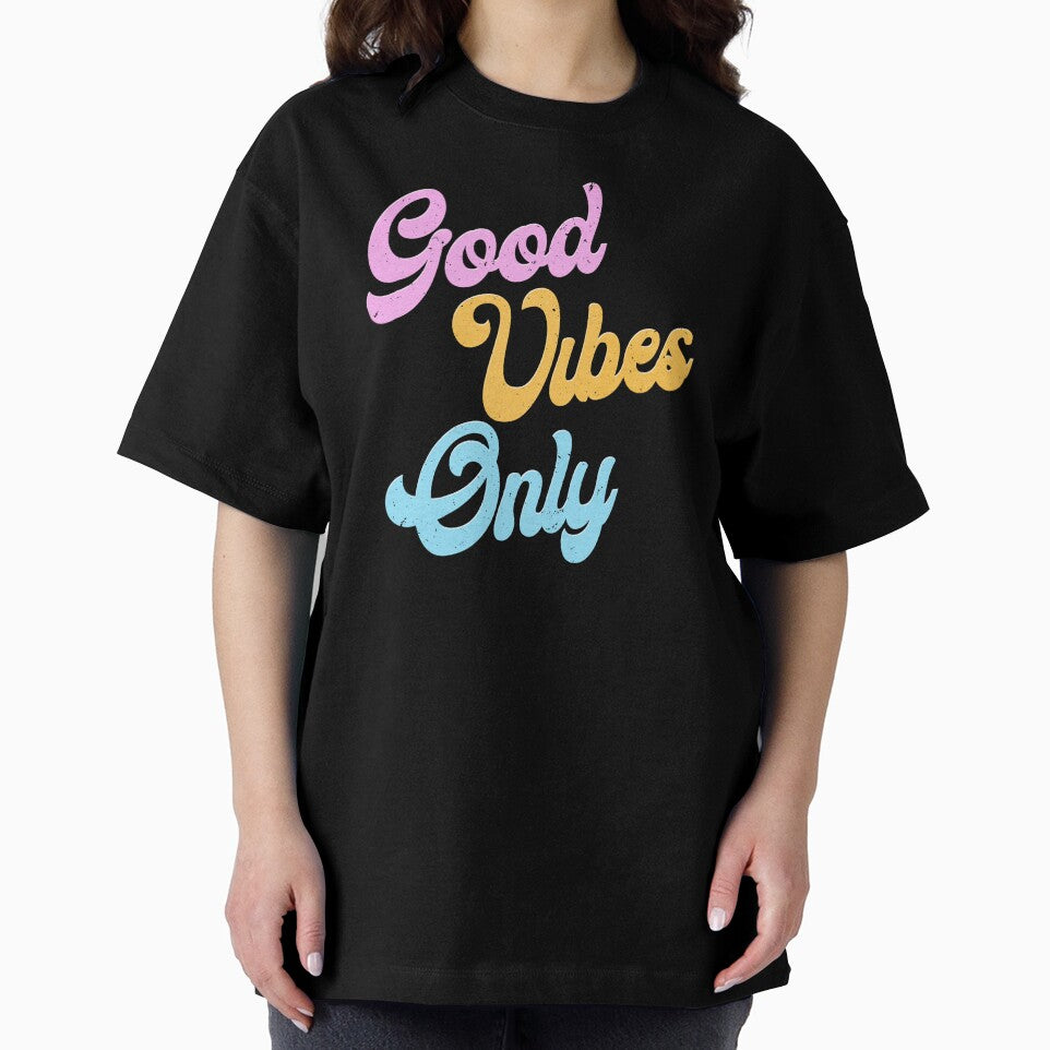 Good Vibes Only - Retro Groovy text by Luhmdesign
