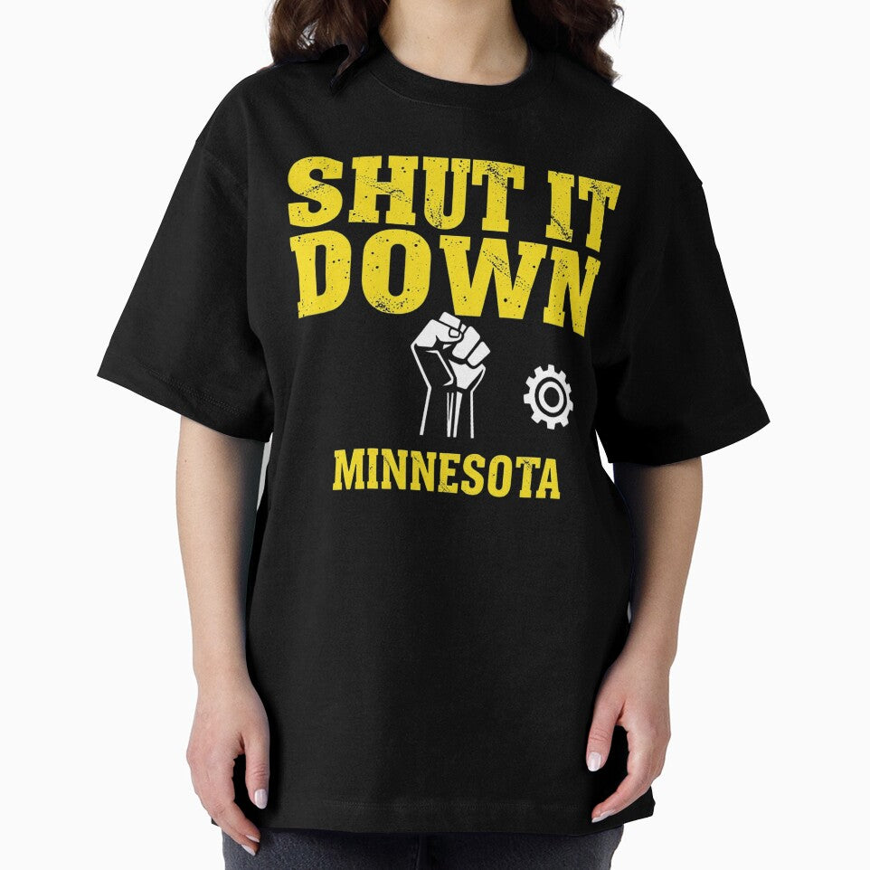 Shut It Down – Bold Typography Statement Art by Sparkofart07