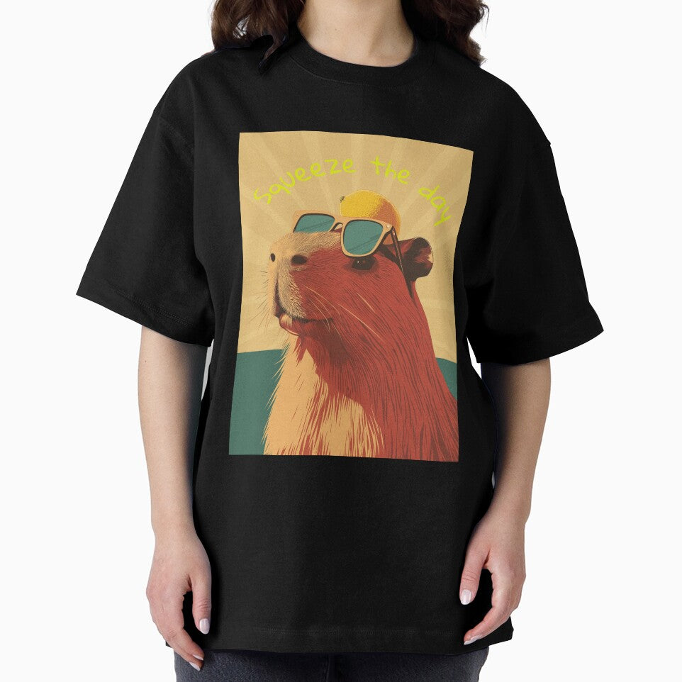 Squeeze the Day – Cool Capybara Lemon Vibes by Artistillery