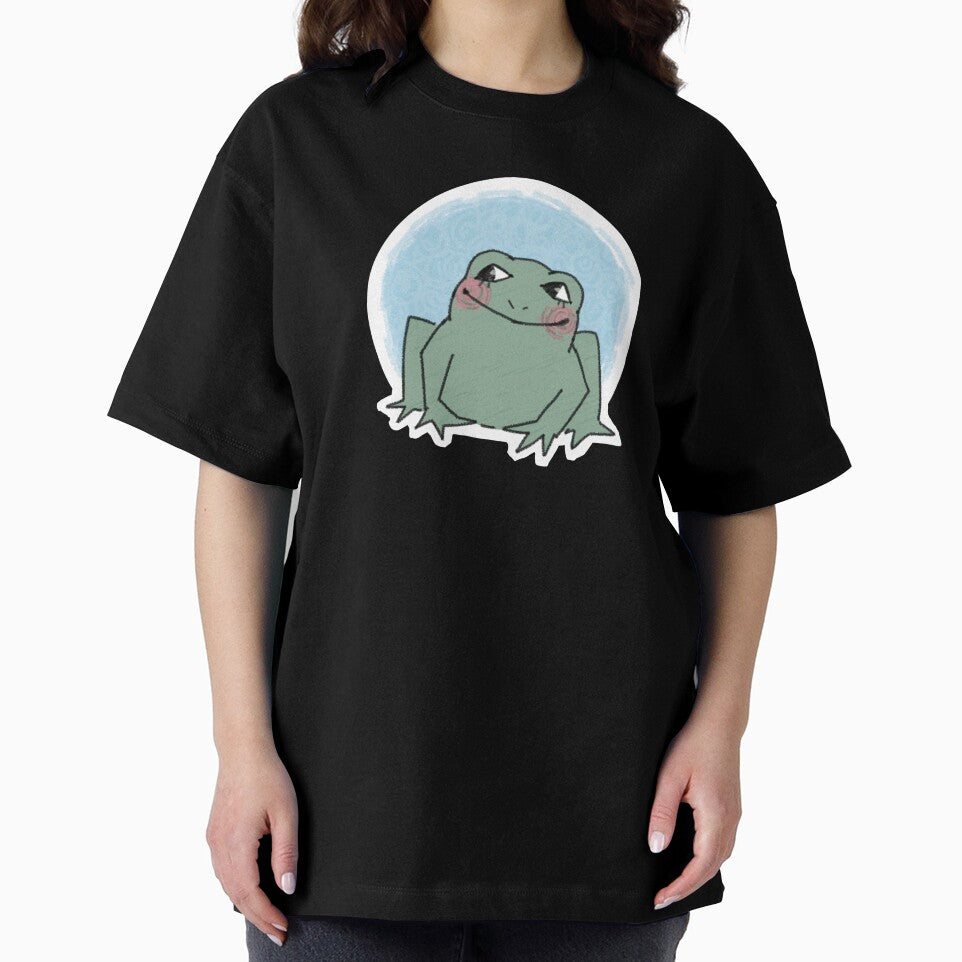 sitting frog (blue) by sanfrankiecisco