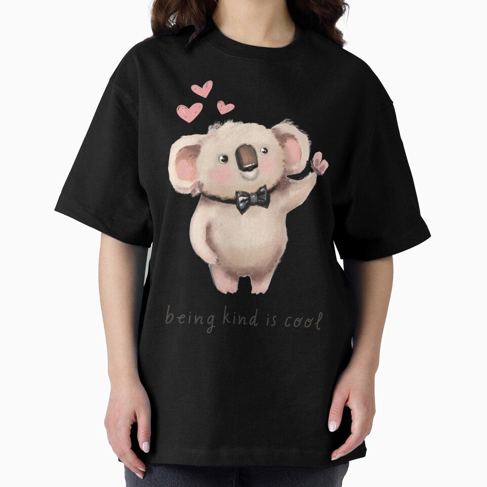 Adorable Koala with Bow Tie - "Being Kind is Cool" Inspirational Art by ddproducts