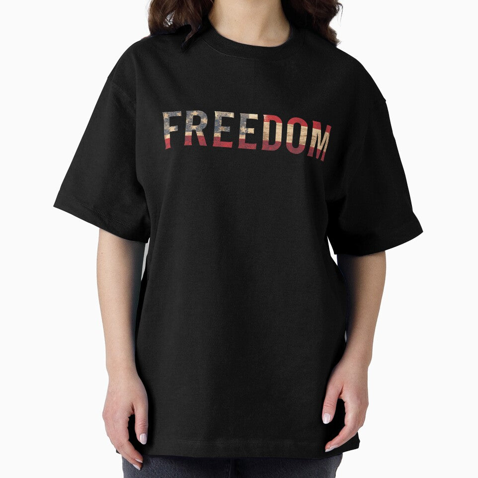 Freedom lettering – Vintage USA style by Artistica1234