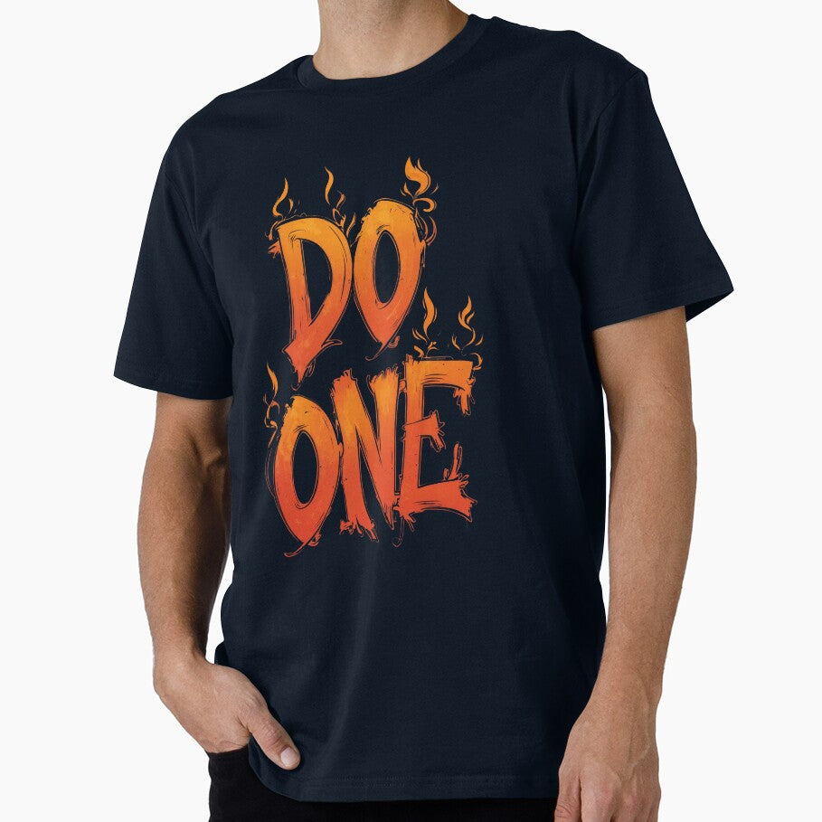 Fiery "Do One" - Bold Statement Art by ArtComixHaven