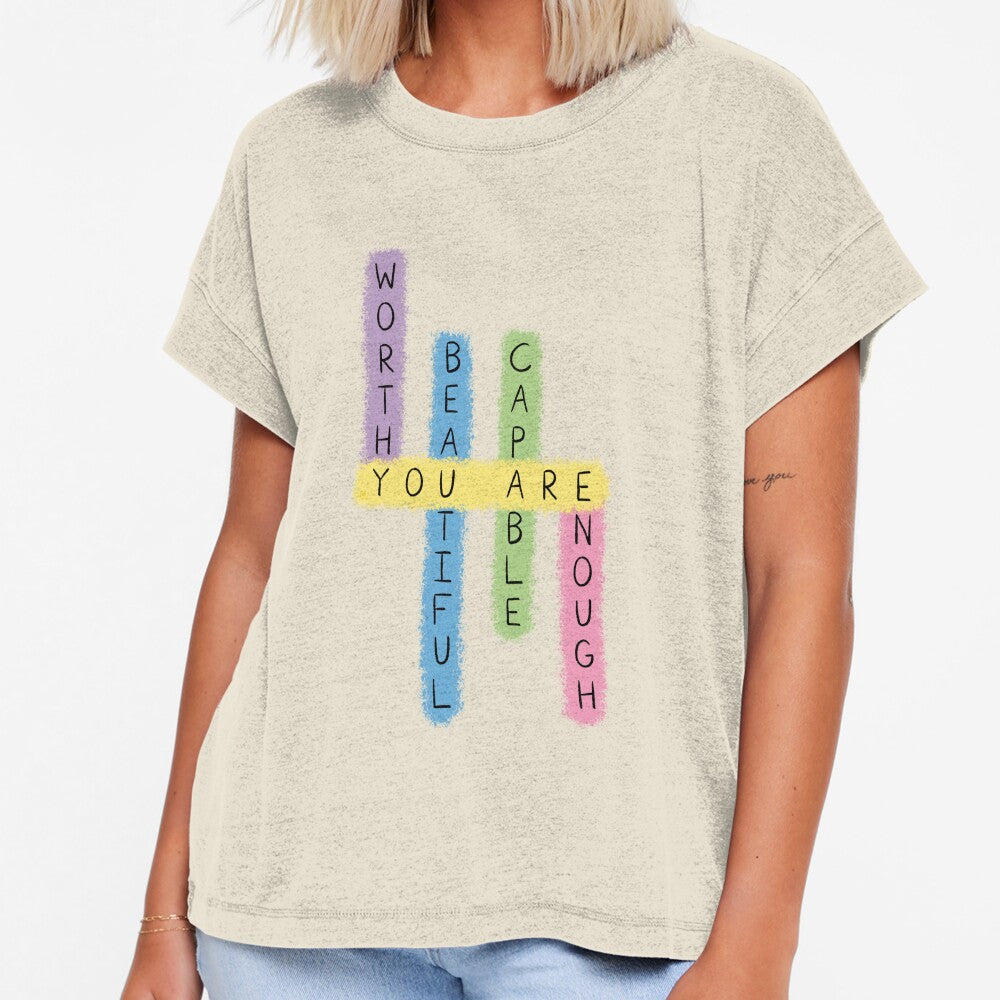 Colorful Positive Affirmations Puzzle Design by ChantellaGF