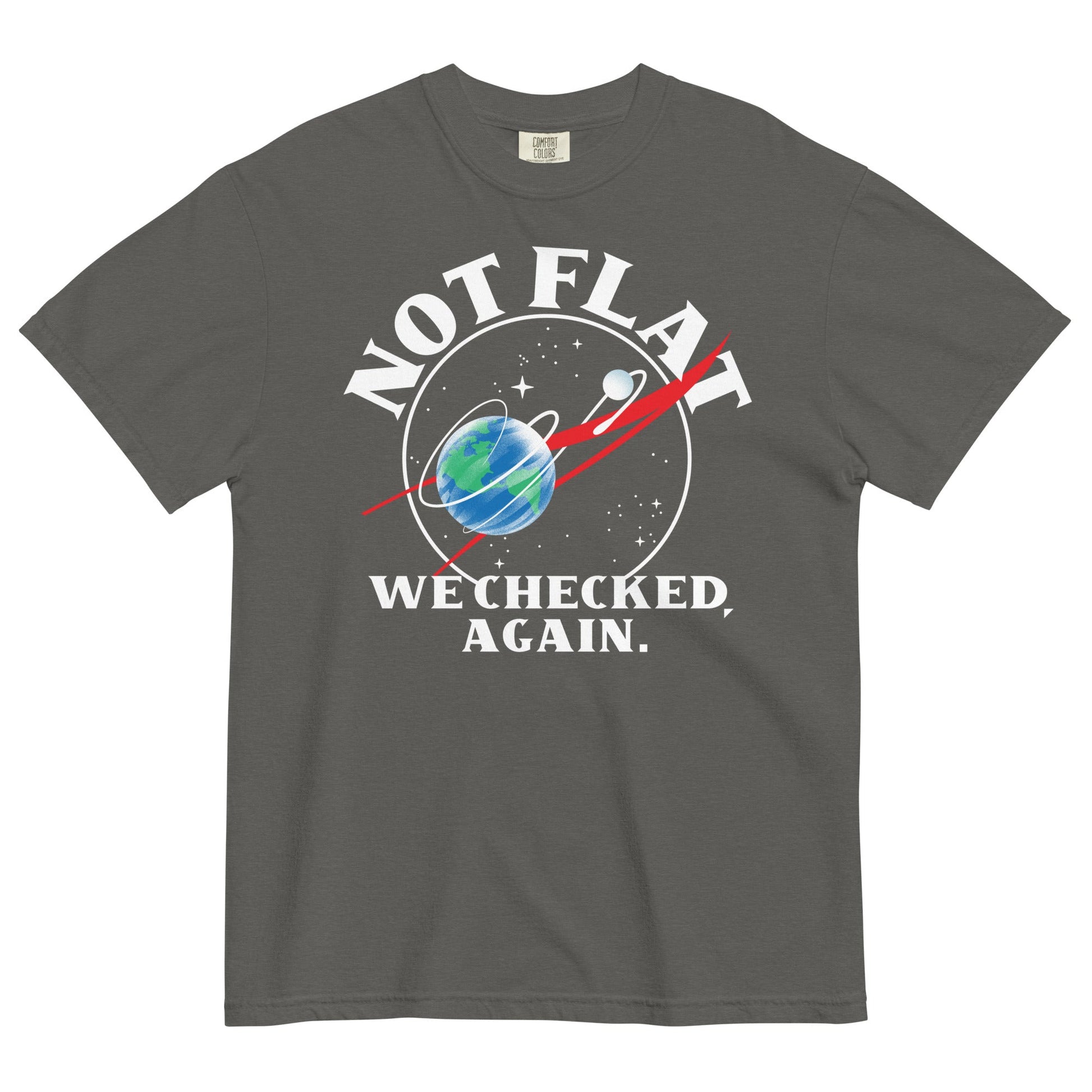 Not Flat We Checked Again Men's Relaxed Fit Tee