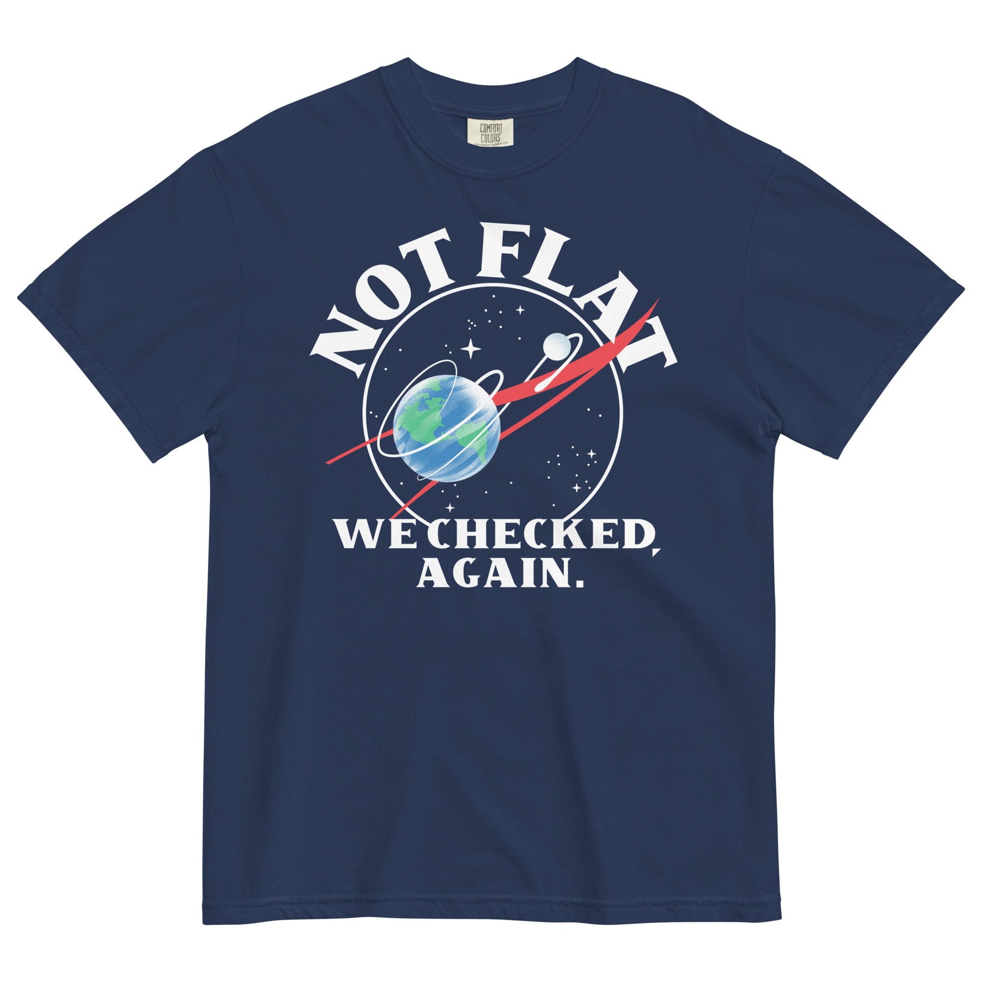 Not Flat We Checked Again Men's Relaxed Fit Tee