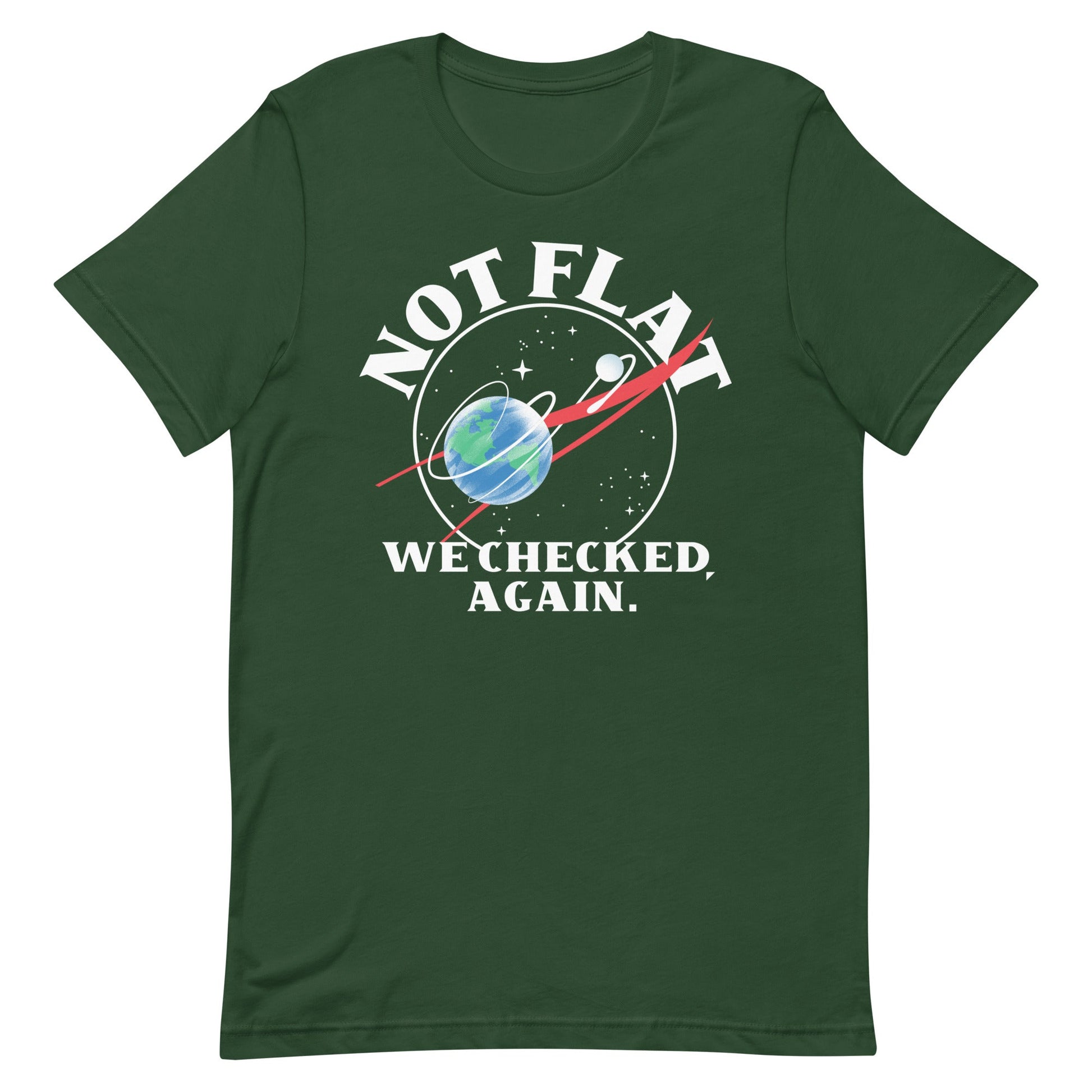 Not Flat We Checked Again Men's Signature Tee